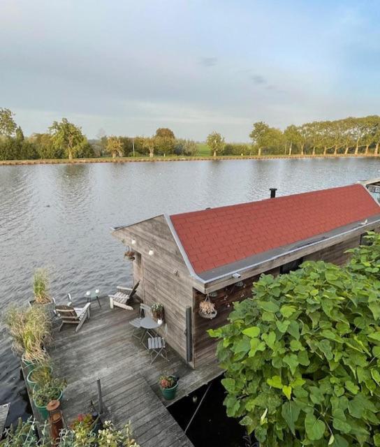 Aangenaam Op De Rijn, Woonboot, Inclusief Prive Sauna อัลเพน อาน เดน ไรจ์น ภายนอก รูปภาพ
